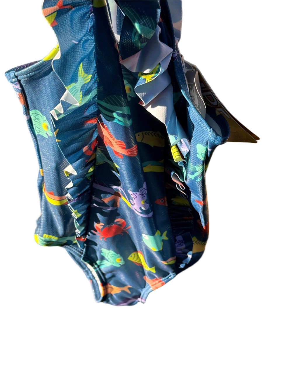 Disney Pixar Luca and Alberto Ruffle Swimsuit UPF 50+ - Picture 12 of 12